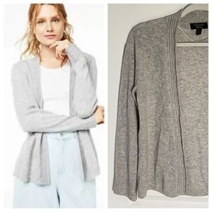 Charter Club 100% cashmere open front cardigan Sweater 35988